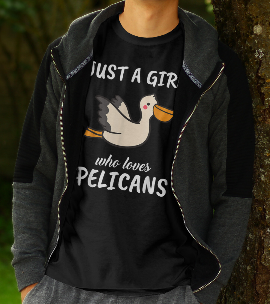Just A Girl Who Loves Pelicans T-Shirt