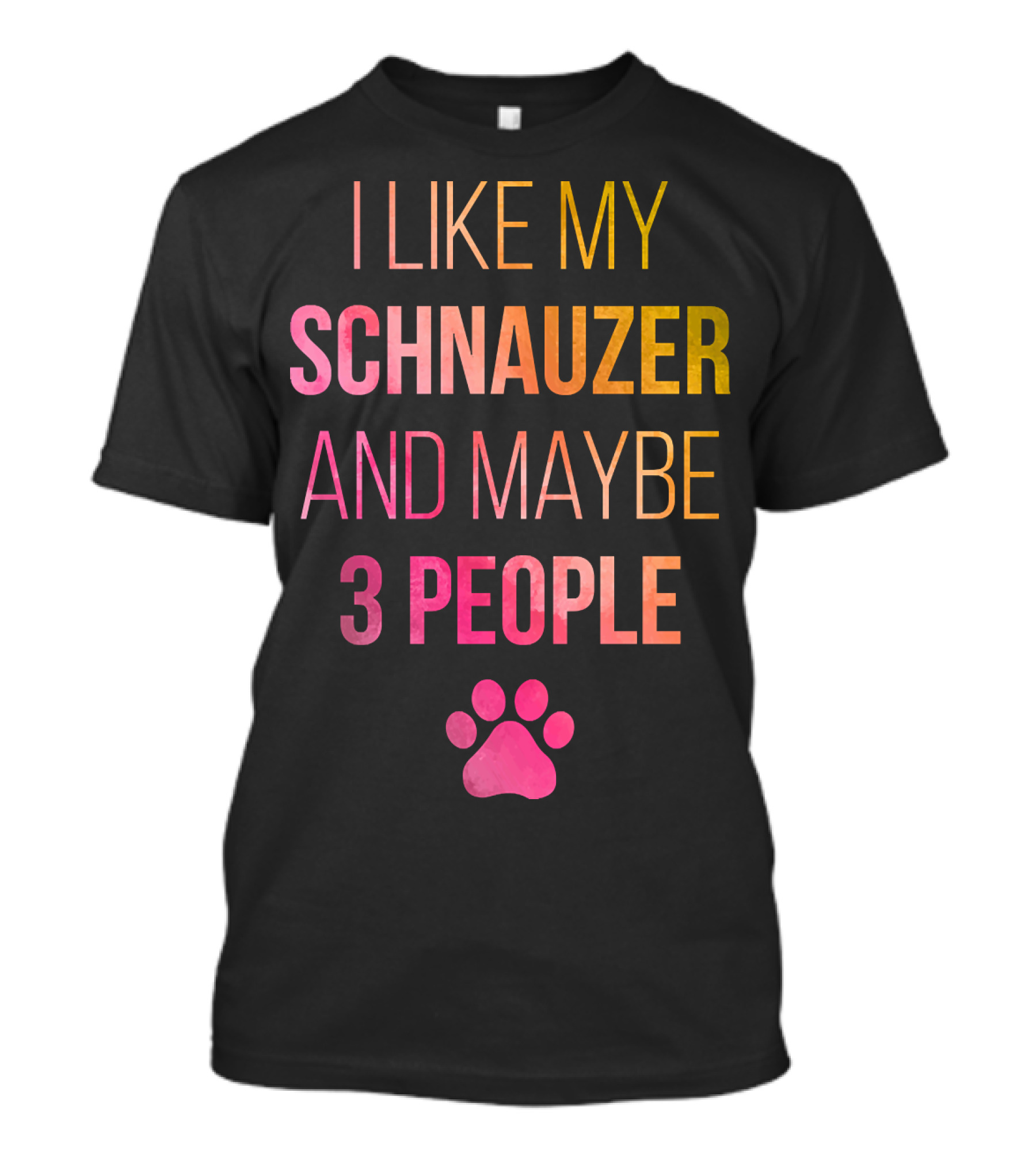 I Like My Schnauzer And Maybe 3 People T-Shirt
