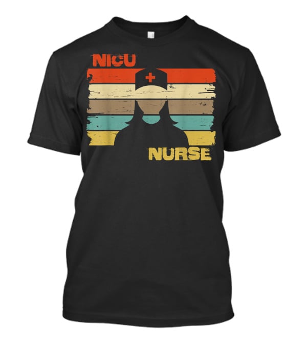 Nicu Nurse Vintage Retro Silhouette 76 T-Shirt