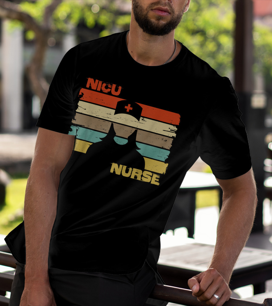 Nicu Nurse Vintage Retro Silhouette 76 T-Shirt