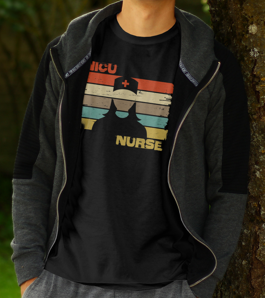 Nicu Nurse Vintage Retro Silhouette 76 T-Shirt