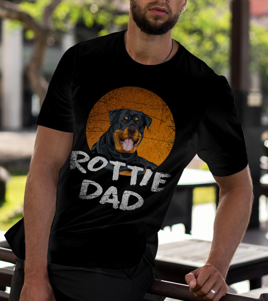 Rottie Dad Rottweiler Dog T-Shirt