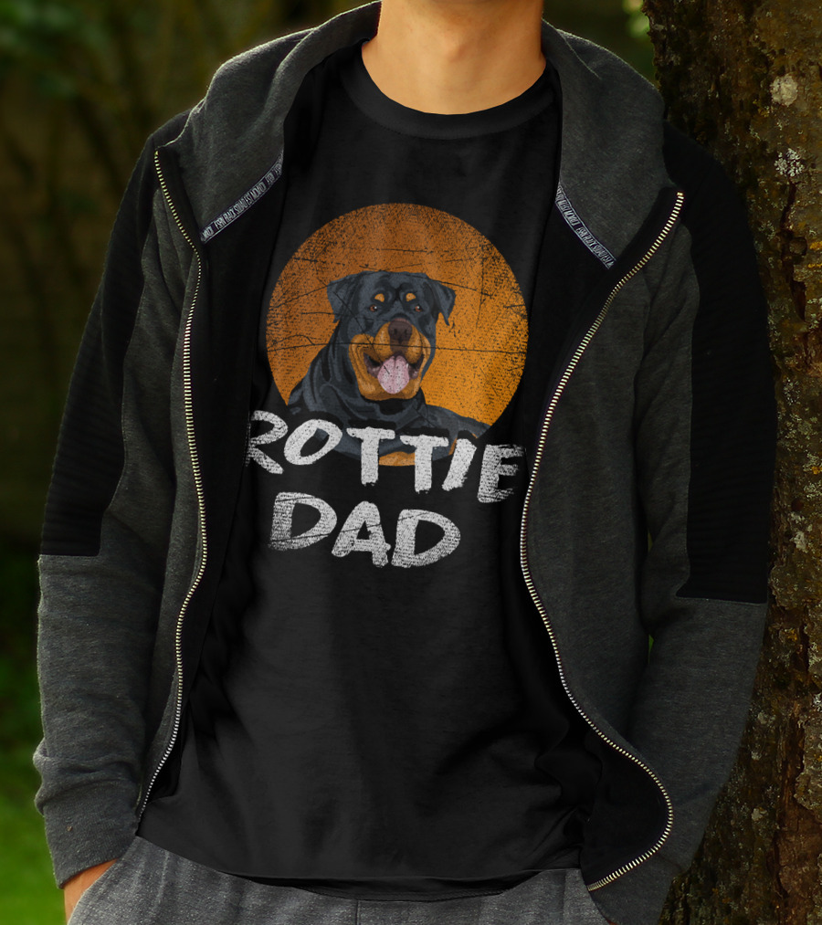 Rottie Dad Rottweiler Dog T-Shirt