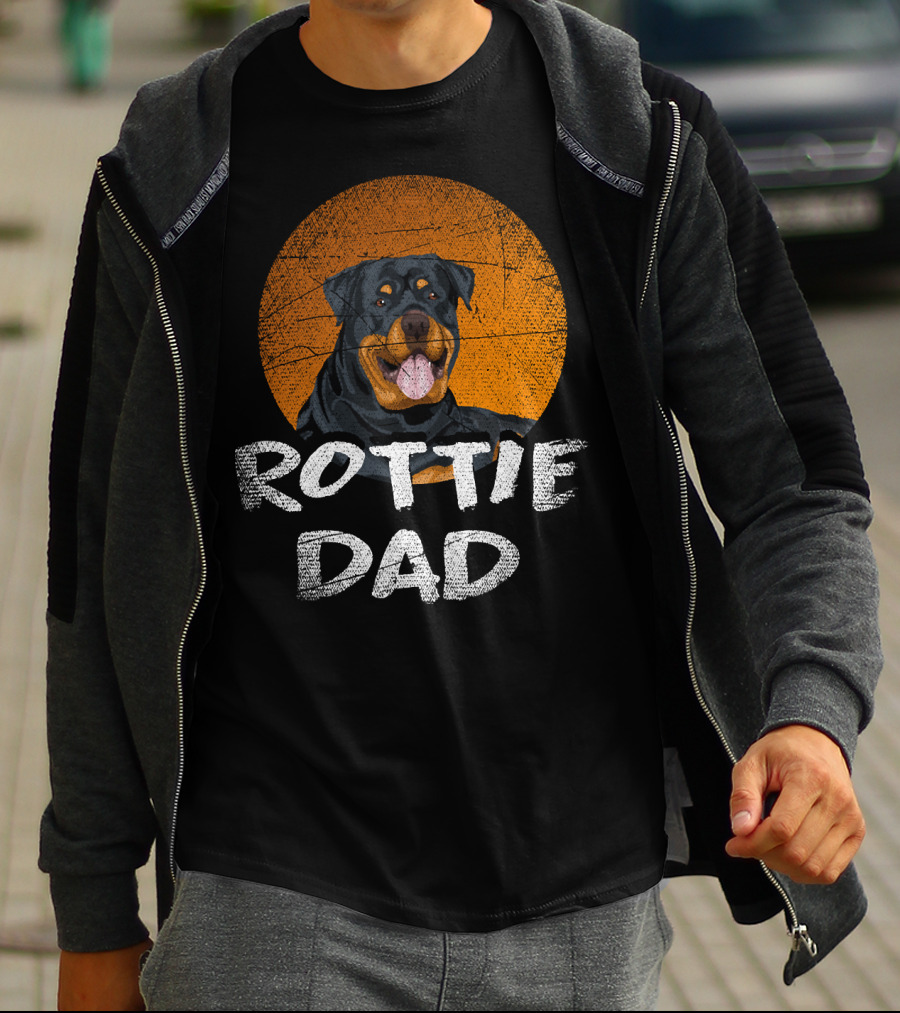 Rottie Dad Rottweiler Dog T-Shirt