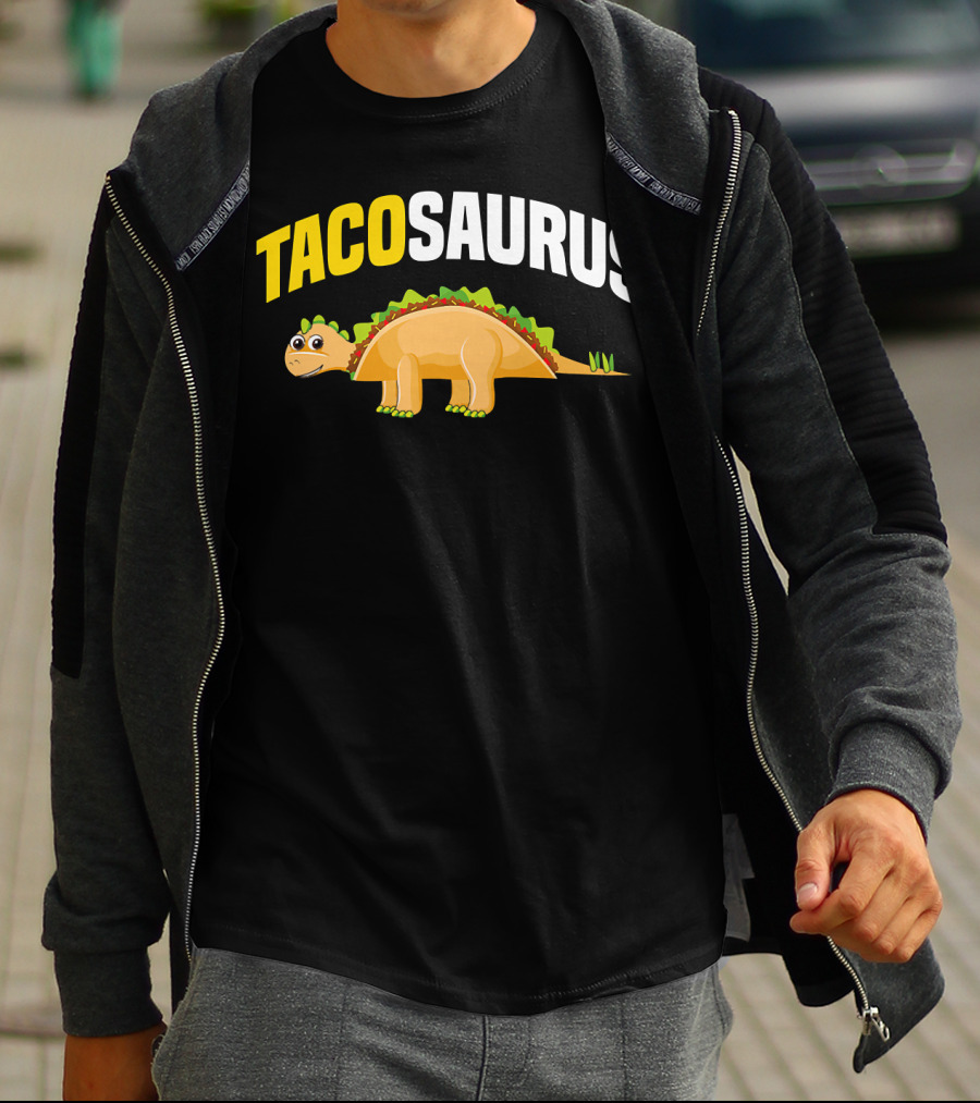 Tacosaurus Funny Dino Taco Lovers Cinco De Mayo T-Shirt