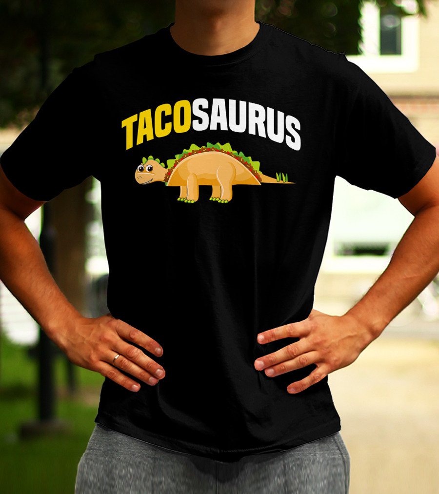 Tacosaurus Funny Dino Taco Lovers Cinco De Mayo T-Shirt