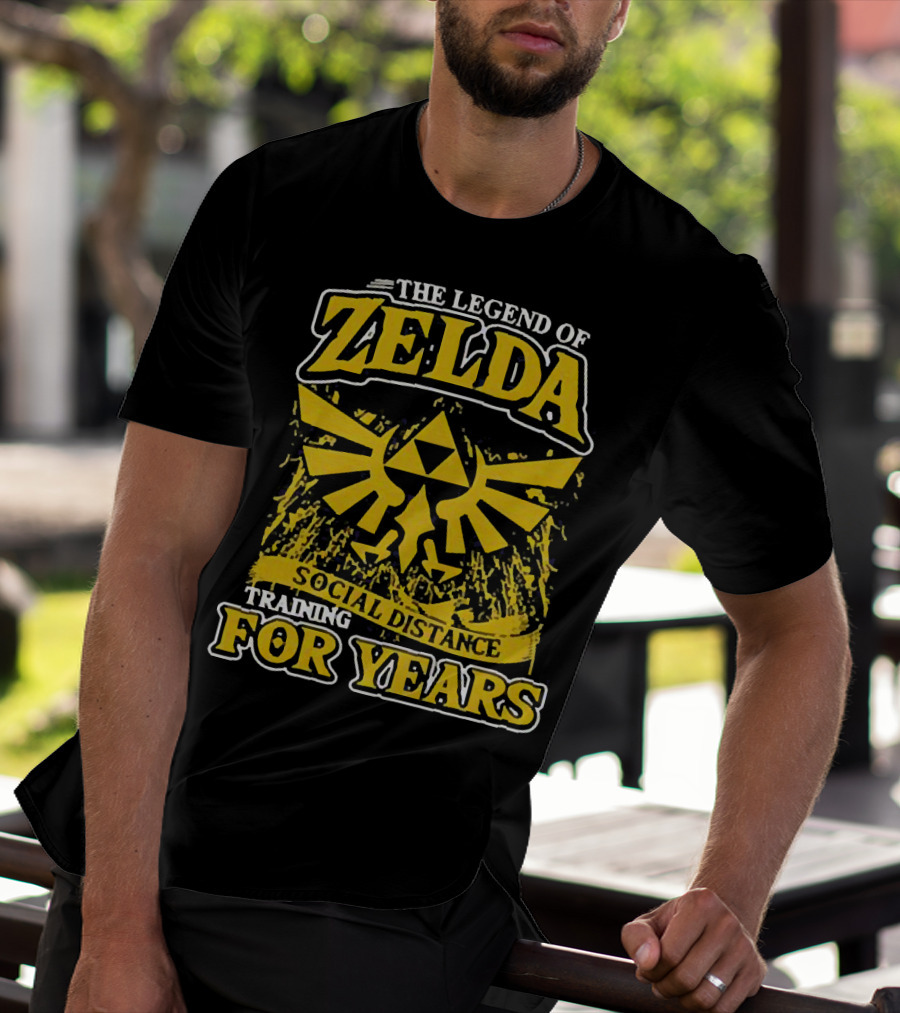 The Legend Of Zelda Social Distance Training For Years Hyrule Emblem T-Shirt