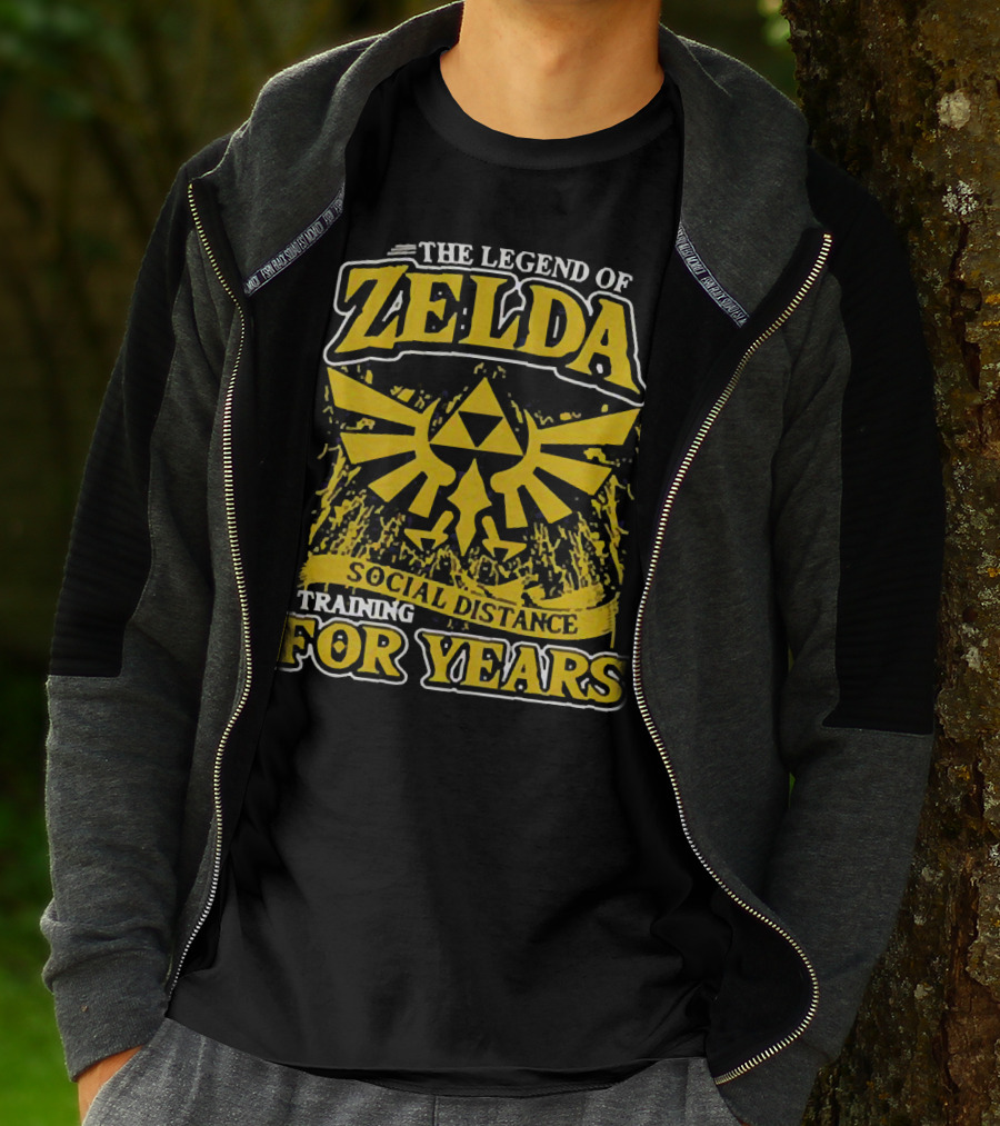 The Legend Of Zelda Social Distance Training For Years Hyrule Emblem T-Shirt