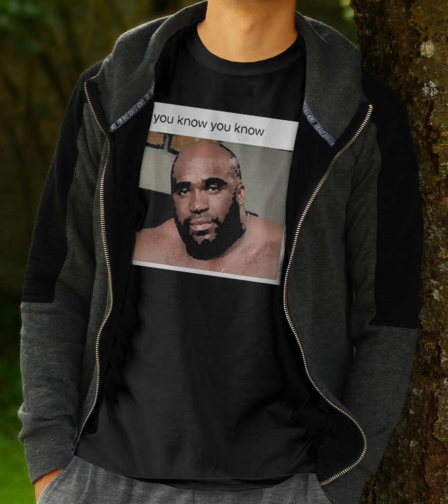 If You Know You Know Wood Sitting On A Bed T-Shirt