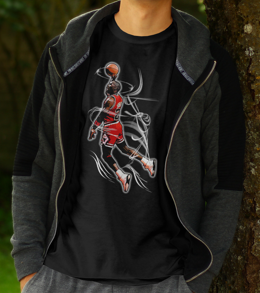 Michael Jordan Air Dunk Iconic Basketball Moment T-Shirt