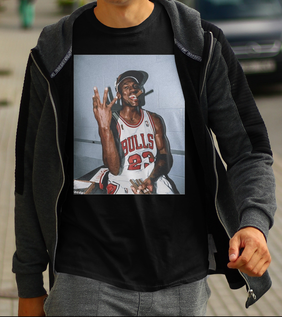 Vintage Michael Jordan Bulls 23 Three Peat T-Shirt