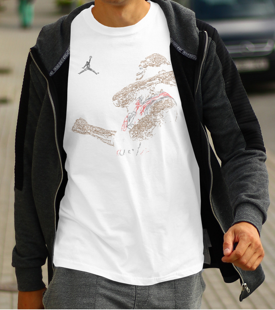 Michael Jordan Jumpman Neon Outline T-Shirt