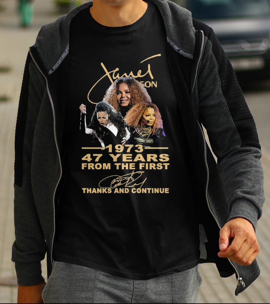 Janet Jackson 1973 47 Years From The First Thanks And Continue T-Shirt