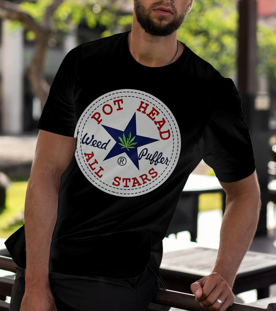 Pot Head All Stars Weed Puffer Star T-Shirt
