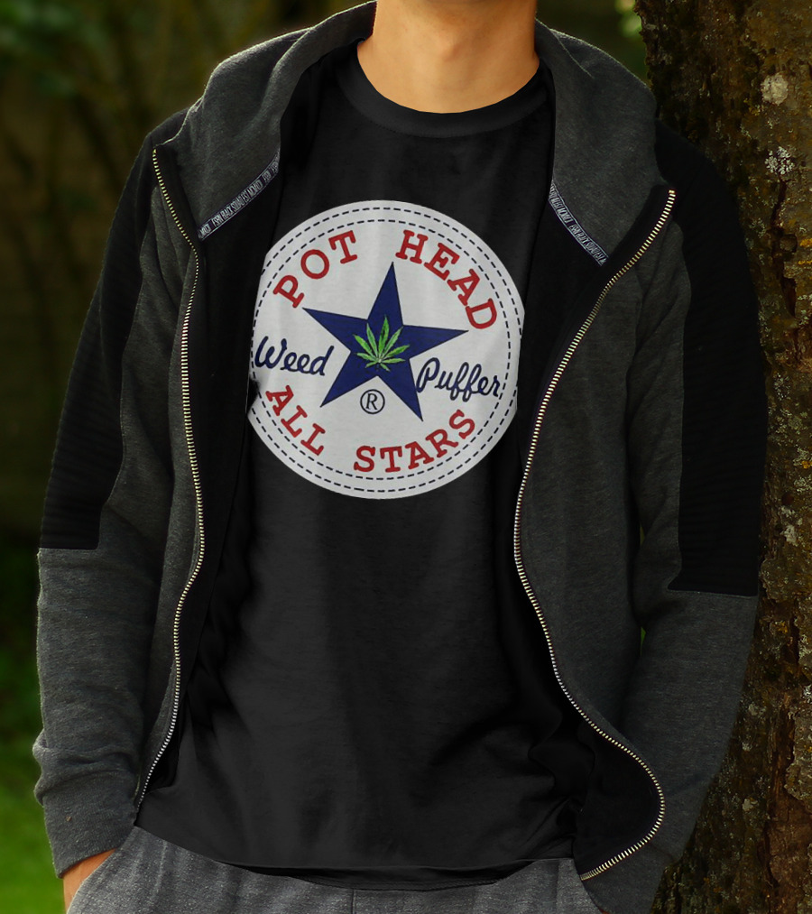 Pot Head All Stars Weed Puffer Star T-Shirt