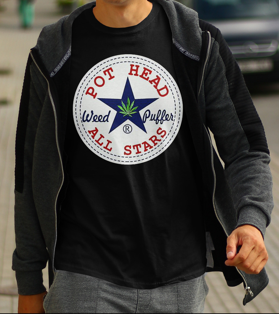Pot Head All Stars Weed Puffer Star T-Shirt