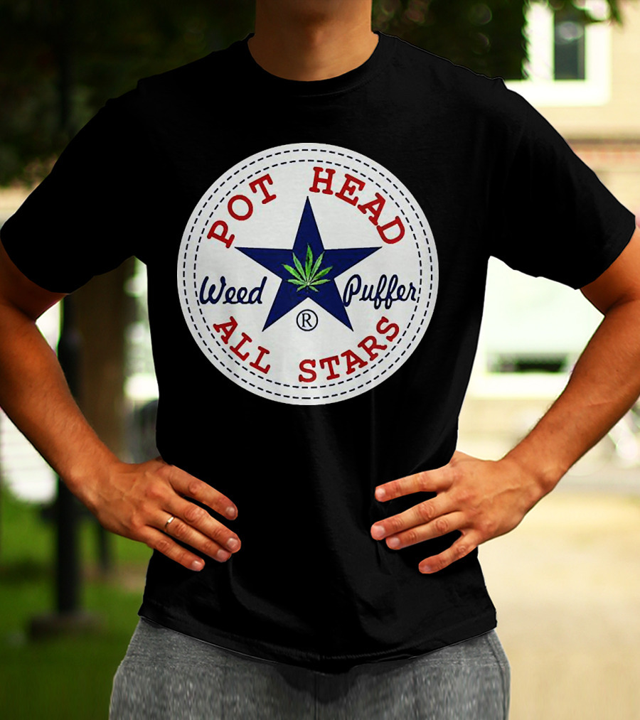 Pot Head All Stars Weed Puffer Star T-Shirt