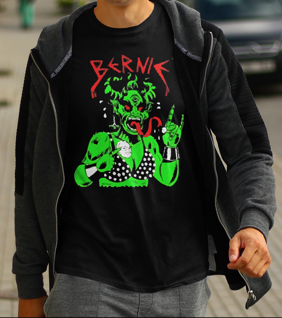 Bernie Sanders Metal Green Satan Symbolic T-Shirt