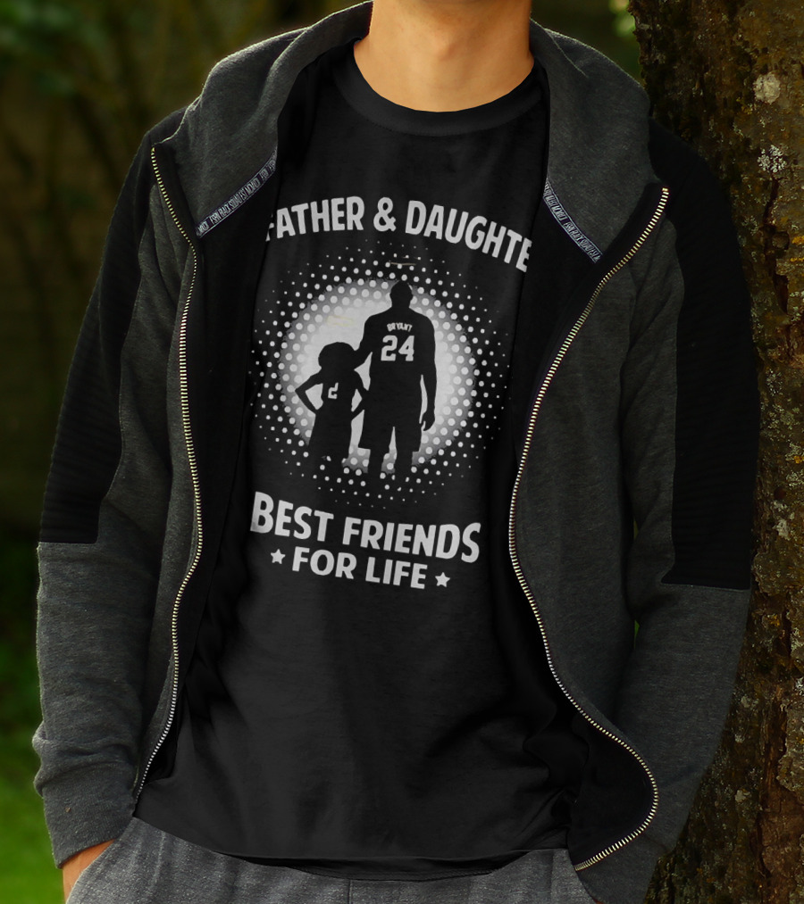 Father And Daughter Bryant 24 Best Friends For Life T-Shirt