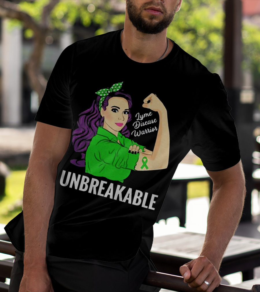 Lyme Disease Warrior Unbreakable Woman T-Shirt