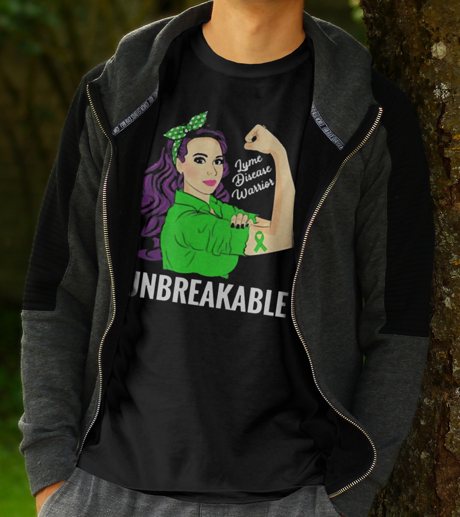 Lyme Disease Warrior Unbreakable Woman T-Shirt