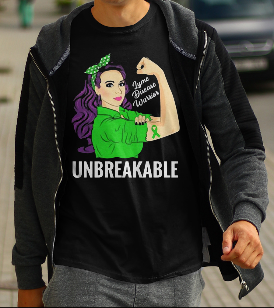 Lyme Disease Warrior Unbreakable Woman T-Shirt