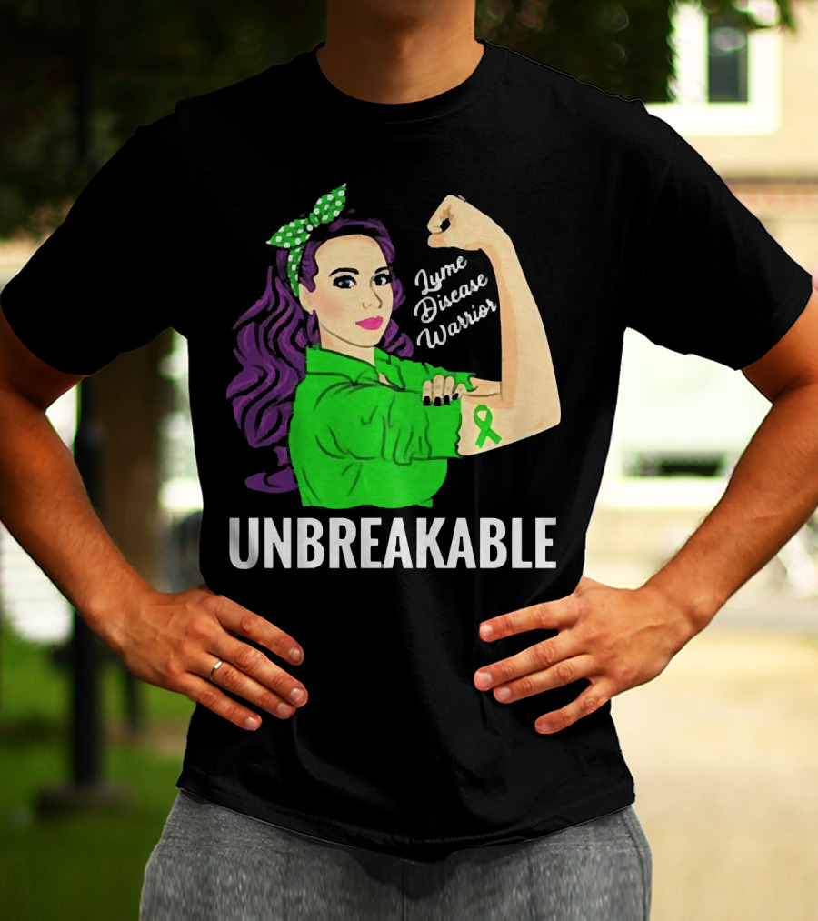 Lyme Disease Warrior Unbreakable Woman T-Shirt