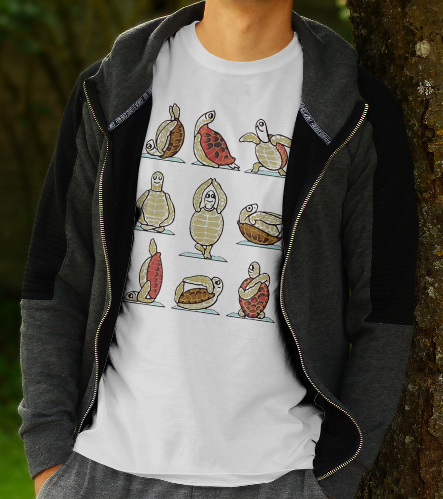 Turtle Yoga Poses Collection T-Shirt