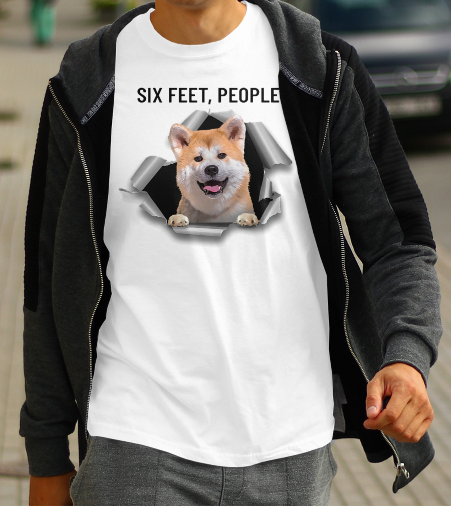 Six Feet People Akita Torn Ripper T-Shirt