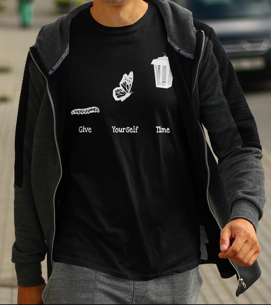 Give Yourself Time Bug Butterfly Lantern T-Shirt