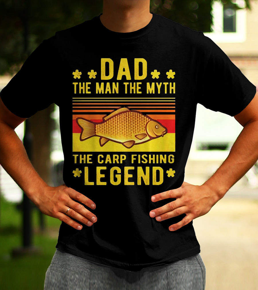 Dad The Man The Myth The Carp Fishing Legend Classic T-Shirt