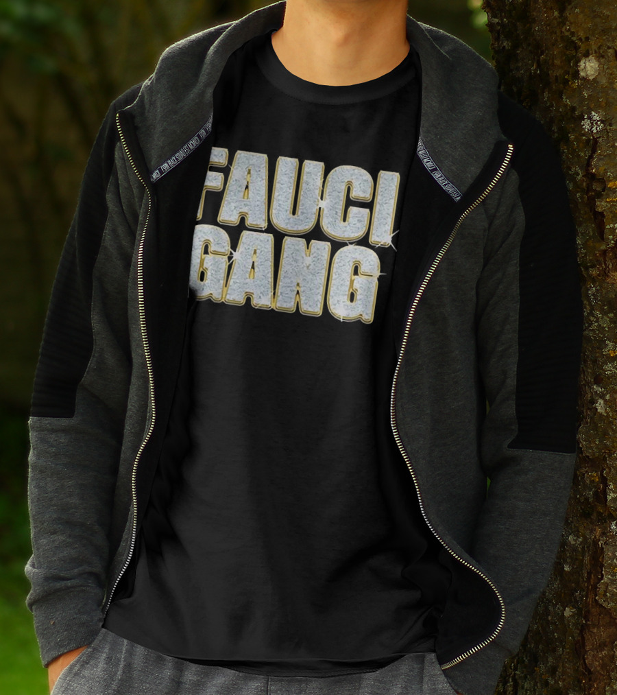 Fauci Gang Sparkling Text Style Katy Perry And Orlando Bloom T-Shirt