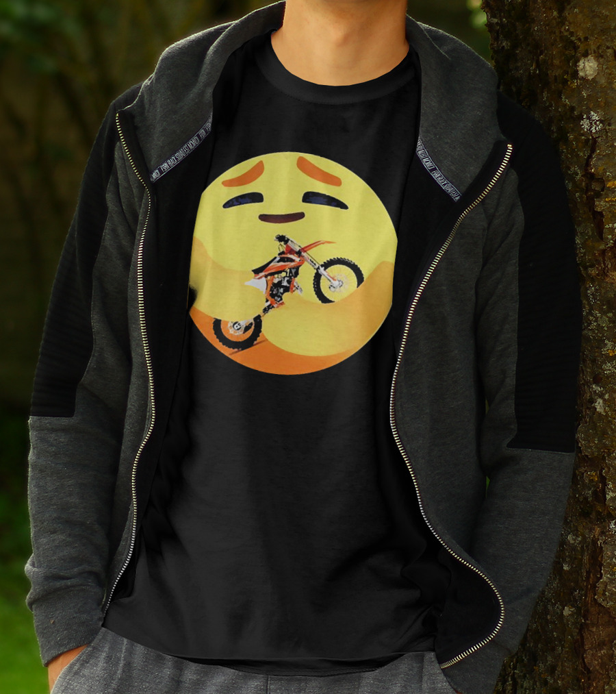 Icon Care Hug Terrain Motorcycle Emoji T-Shirt