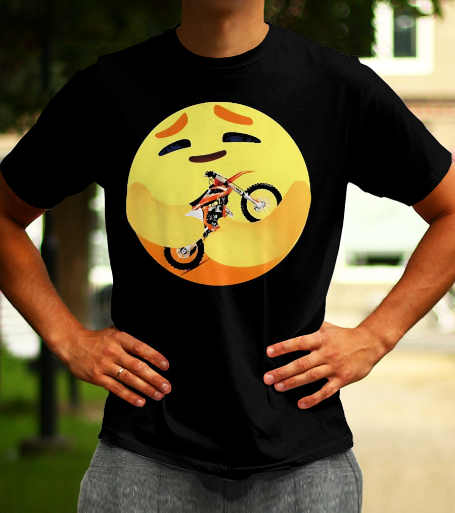 Icon Care Hug Terrain Motorcycle Emoji T-Shirt