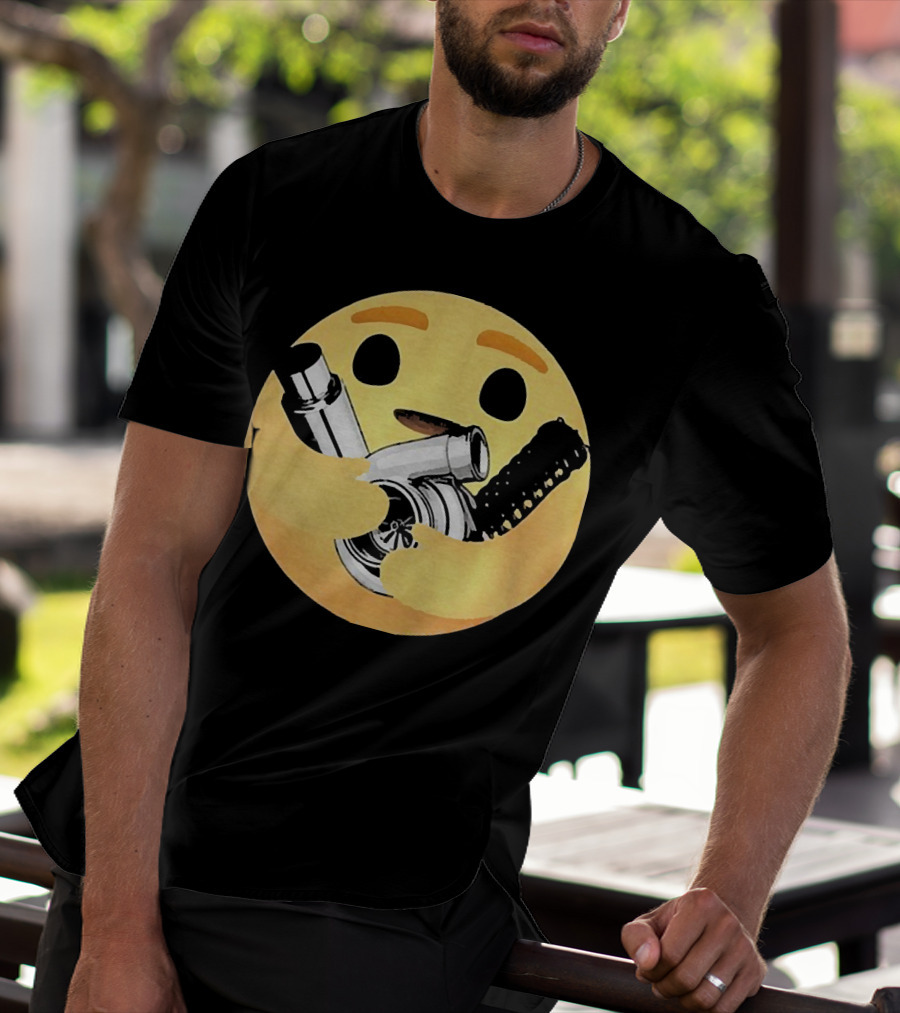 Hugging Emoji Turbocharger Car Enthusiast T-Shirt