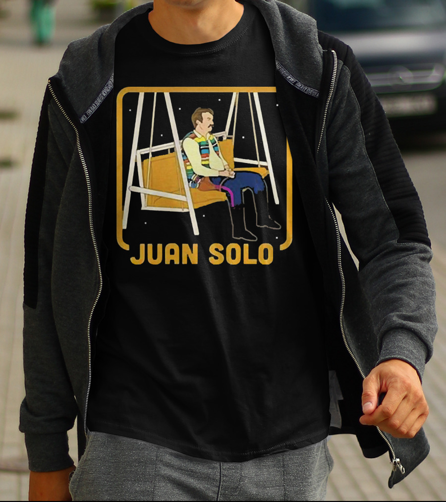 Juan Solo Star Wars Parody Character On Swing T-Shirt