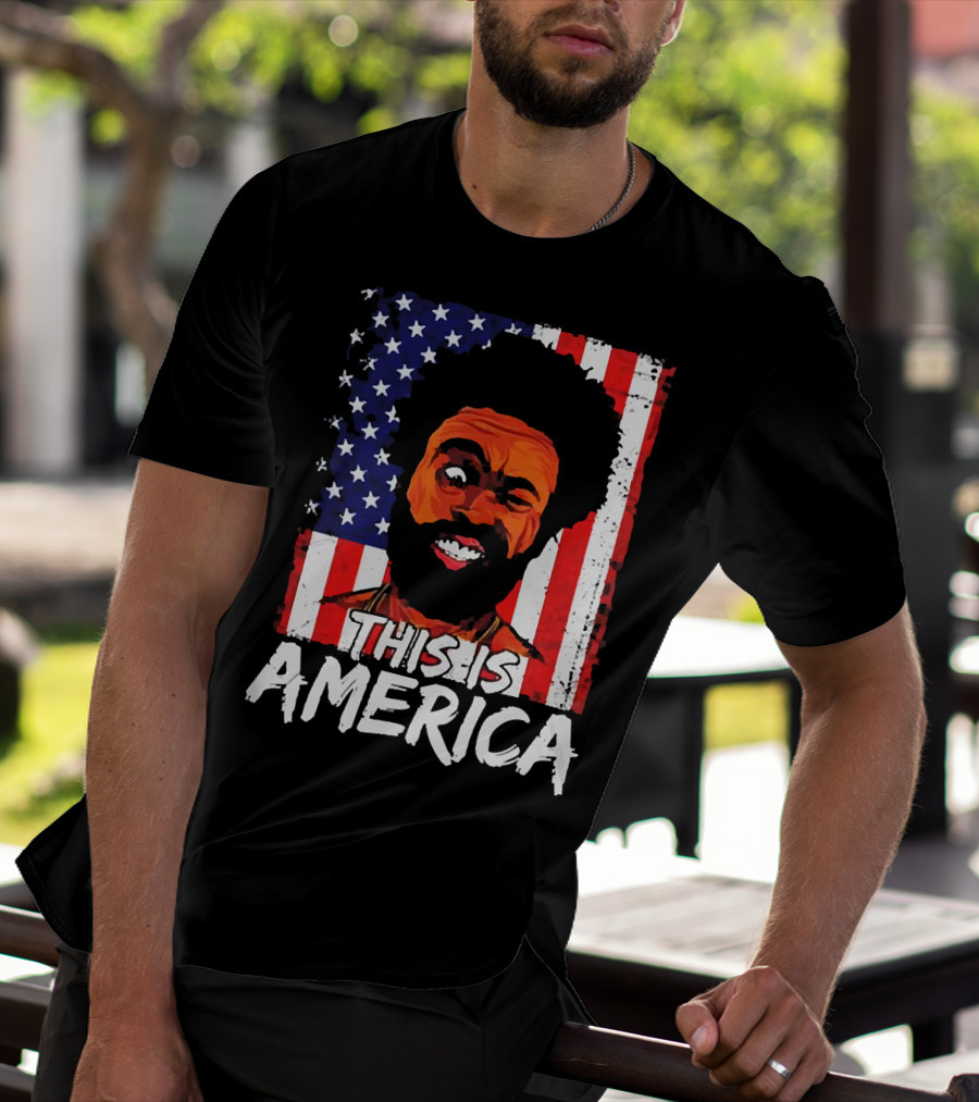 This Is America USA Flag Childish Gambino T-Shirt