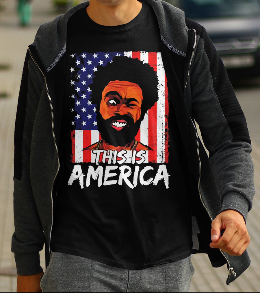 This Is America USA Flag Childish Gambino T-Shirt