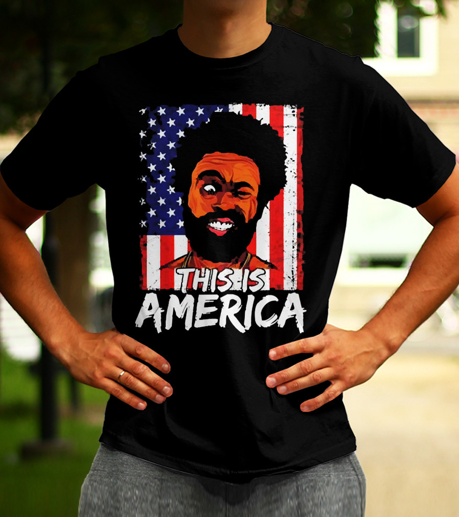 This Is America USA Flag Childish Gambino T-Shirt