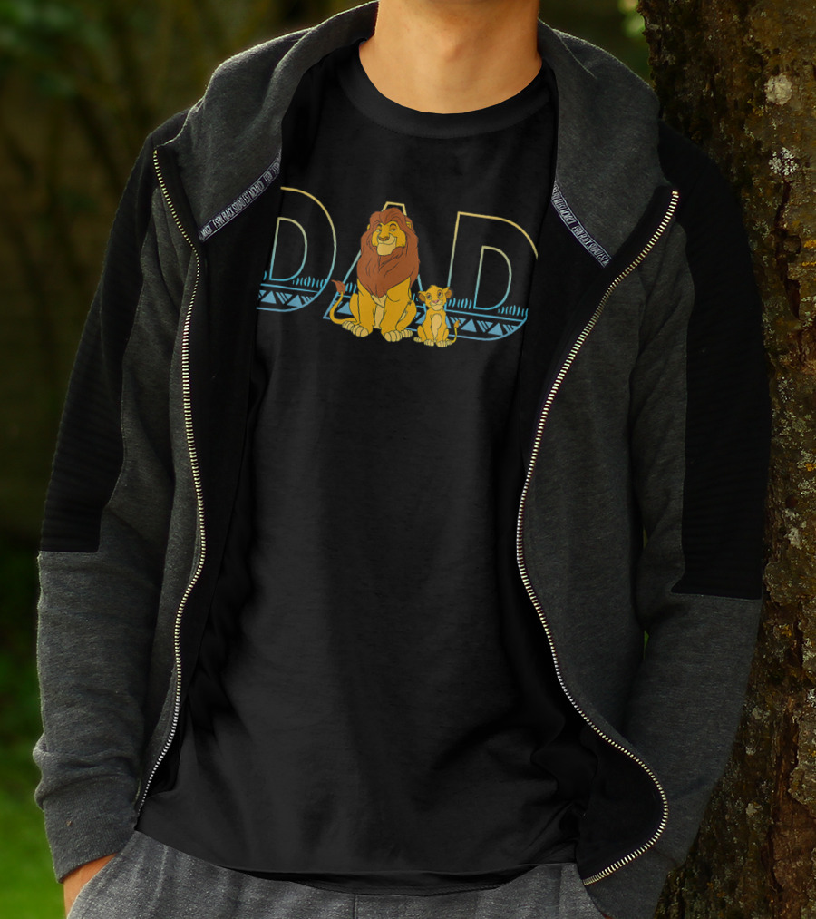 Disney The Lion King Dad Mufasa And Simba T-Shirt