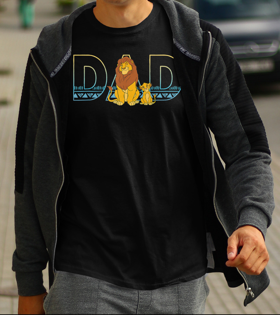Disney The Lion King Dad Mufasa And Simba T-Shirt