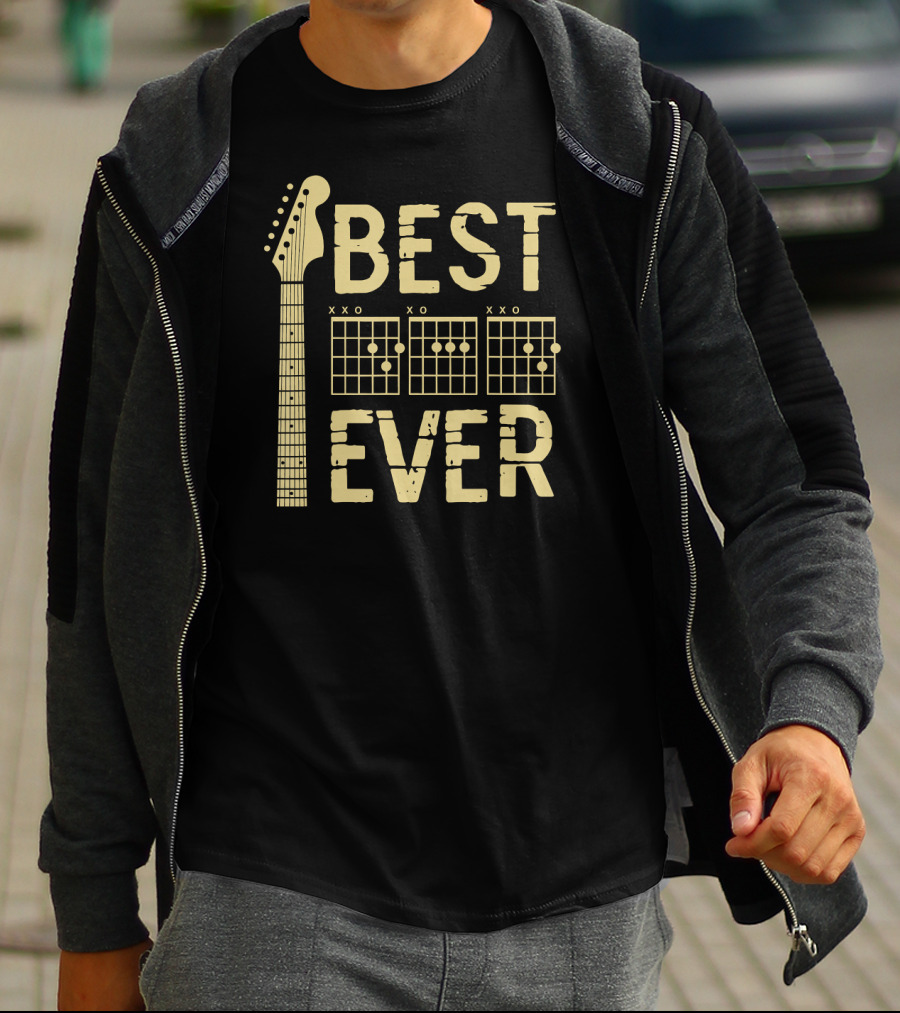 Guitarist Best Dad Ever D A D Chord Best Ever T-Shirt