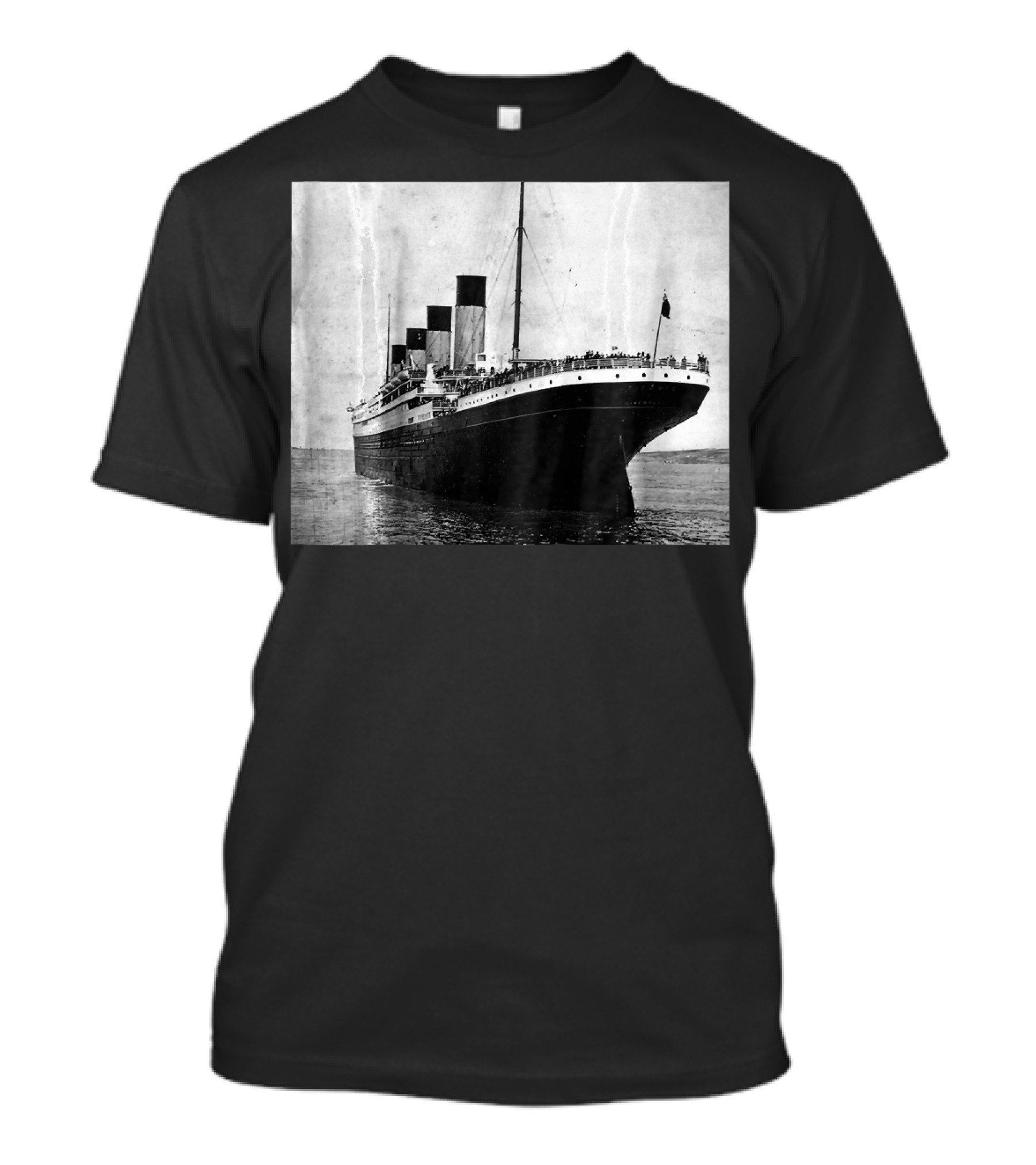 Kids The Titanic Setting Sail Iconic Ocean Liner Image T-Shirt