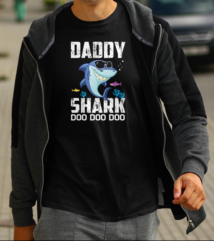 Daddy Shark Doo Doo Doo Mens Daddy Shark T-Shirt