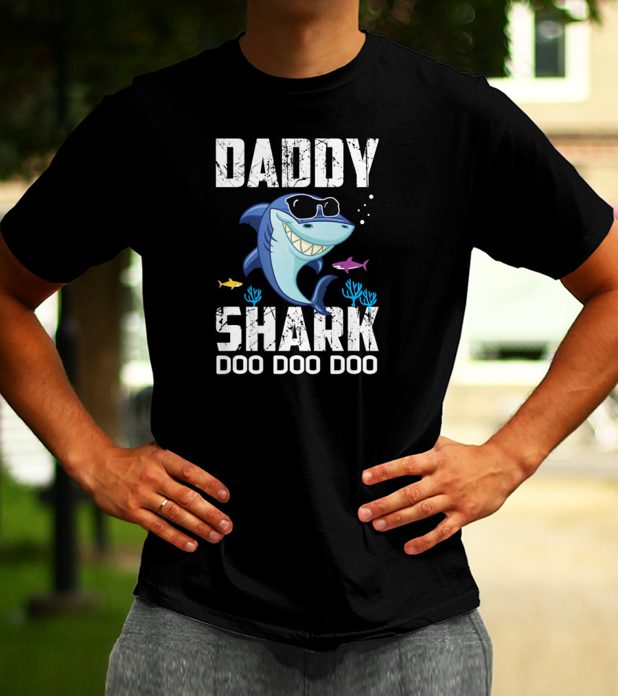 Daddy Shark Doo Doo Doo Mens Daddy Shark T-Shirt