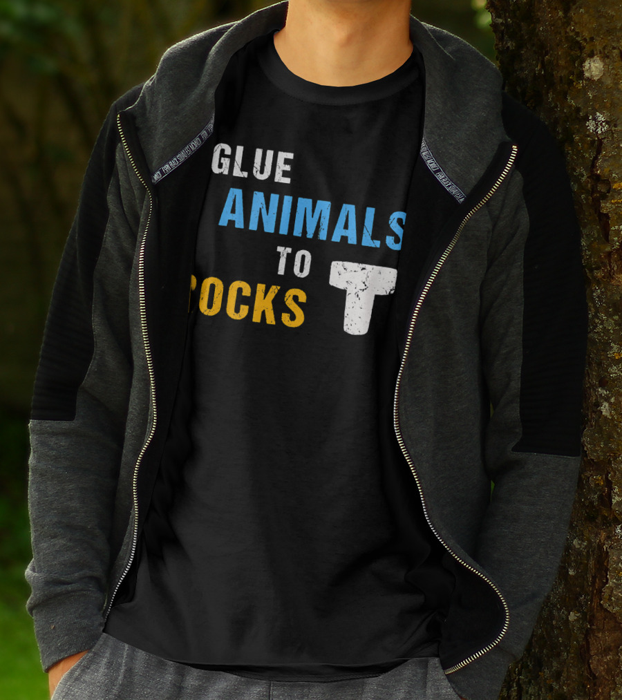 I Glue Animals To Rocks Saltwater Aquarium Fish Tank T-Shirt