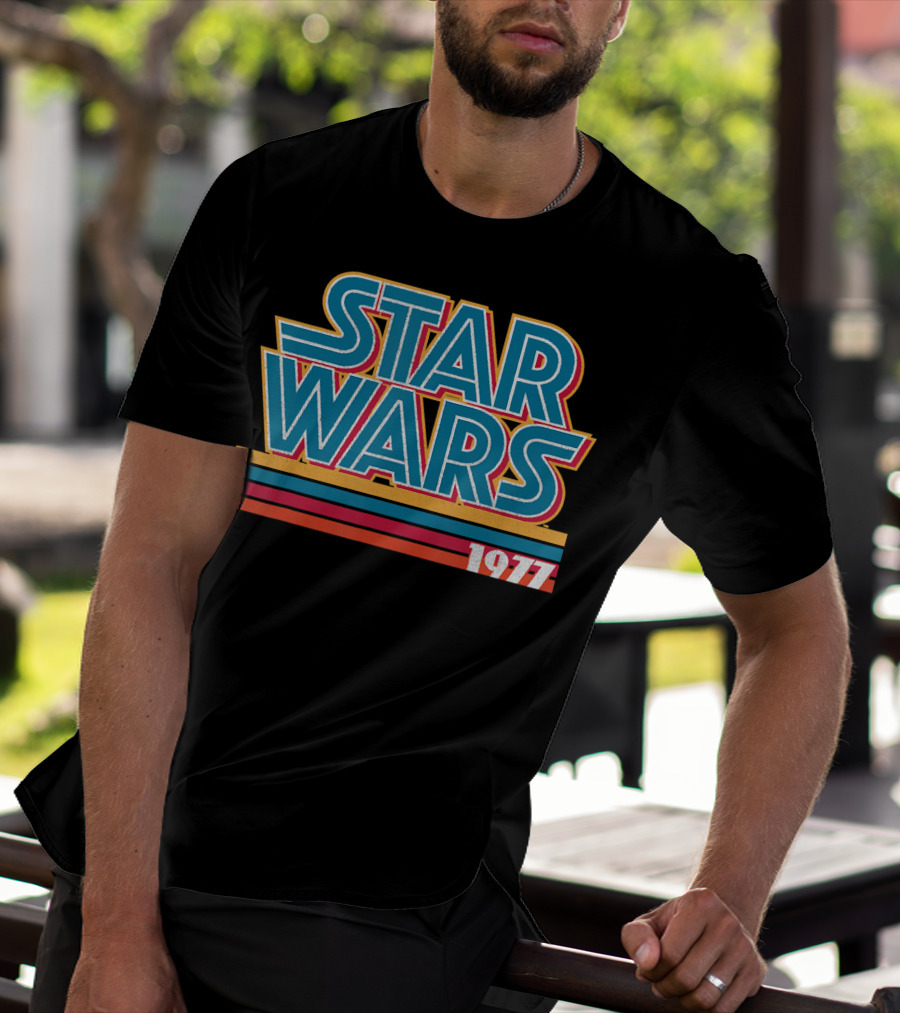 Star Wars 1977 Retro Striped T-Shirt
