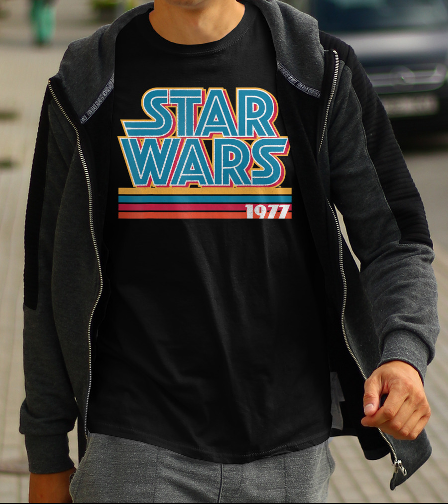 Star Wars 1977 Retro Striped T-Shirt