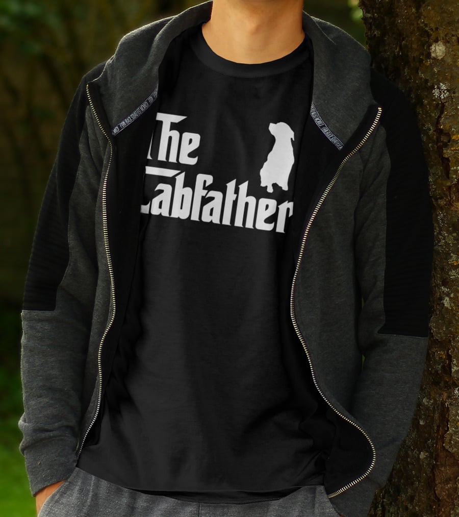 The Labfather Funny Labrador Dad Iconic T-Shirt