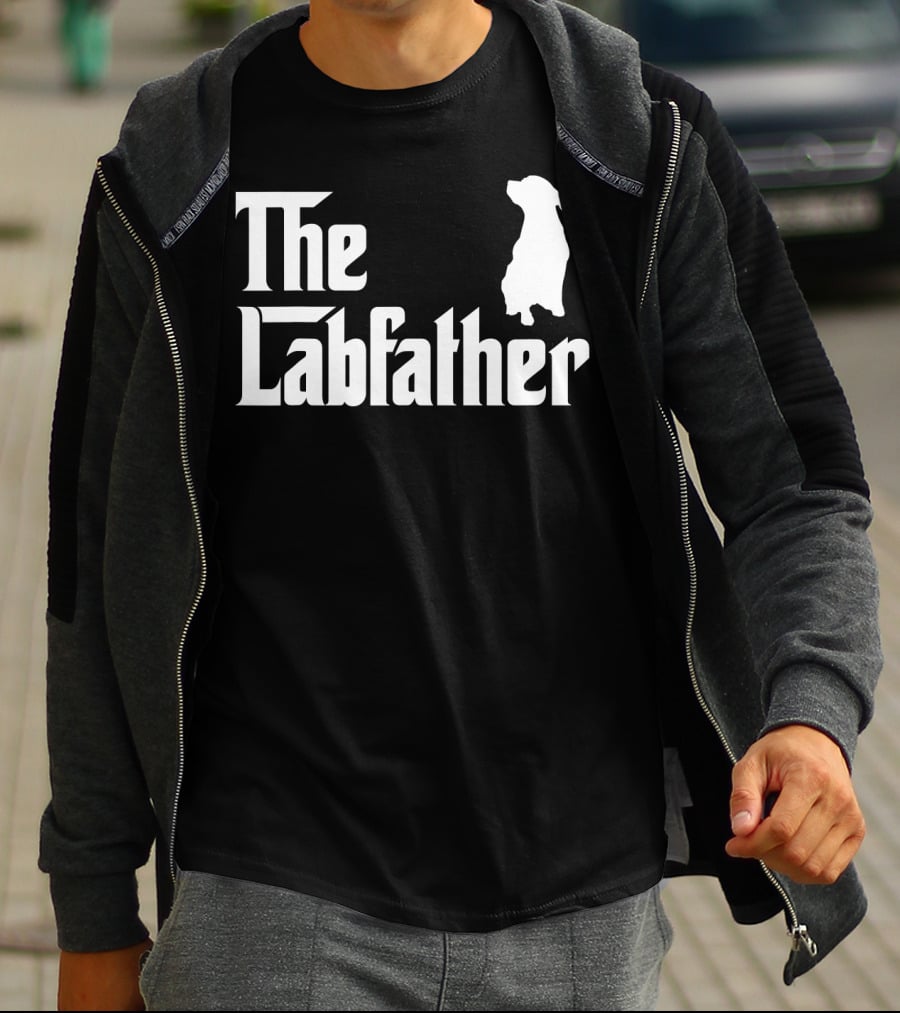 The Labfather Funny Labrador Dad Iconic T-Shirt